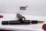 NEW Replica Mont Blanc Writers Edition Black Fineliner Pen Gold Clip